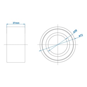 Rulment compact 39/72x37mm universal - Img 6