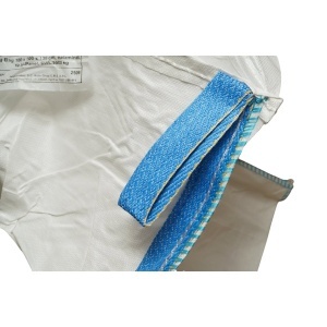 Sac big bag 100x100x130cm alb, capacitate 2000kg, tip U-Panel nelaminat, fund plan, top fusta 85cm - Img 5