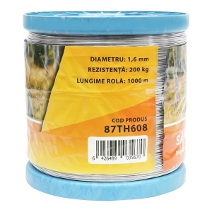 Sarma galvanizata pentru gard electric 1,6mm x 1000m Thor - Img 3