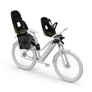 Scaun pentru copii, cu montare pe bicicleta in spate - Thule Yepp 2 Maxi Frame mounted, Deep Khaki - Img 5