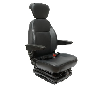 Scaun universal reglabil pentru tractor cu centura de siguranta, cotiere si suspensie mecanica 840x600mm - Img 3
