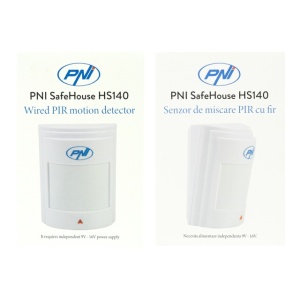 Senzor de miscare PIR cu fir PNI SafeHouse HS140 pentru sisteme de alarma compatibil cu PNI HS600 si PNI HS650 - Img 4