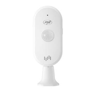 Senzor de miscare PIR PNI SafeHouse HS401 cu Wi-Fi, compatibil cu aplicatia Tuya, alarma sonora 80dB, difuzor incorporat, alimentare 5V USB C - Img 4