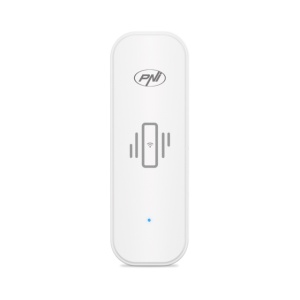 Senzor de vibratie PNI SafeHouse HS501 cu Wi-Fi, compatibil aplicatia Tuya, alimentare 3V