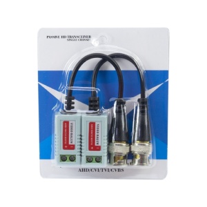 Set 2 Adaptori CCTV PNI 201C Video Balun Pasiv BNC pe fir 600m pt. cablu CAT5 - Img 2
