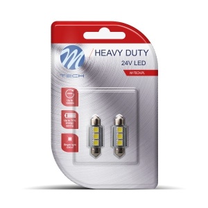 Set 2 becuri LED L9310 - C5W 36mm 3xSMD5050 CANBUS alb - Img 2