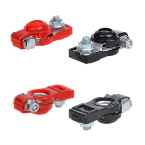 Set 2 borne baterie auto cu protectie - Img 2