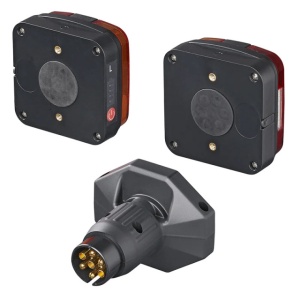 Set 2 lampi pentru remorca LED Wireless cu magnet (Bluetooth) 7-pin - Img 3
