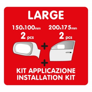 Set 4 folii universale pentru oglinzi sau geamuri auto antiaburire, anti stropire - Img 2