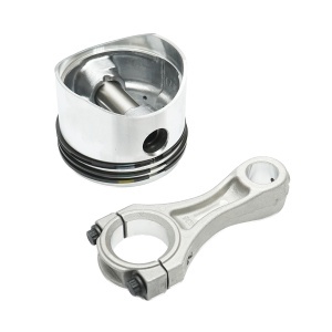 Set biela si piston echipat cu segmenti 80mm, pentru compresor aer Tractor Forestier, motor Perkins