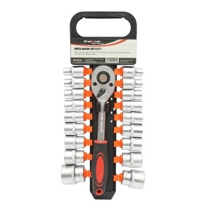 Set chei tubulare 8-30mm, antrenor cu clichet 1/2 inch 19 piese Breckner Germany