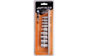 Set chei tubulare Torx, 9 buc. Jufisto - Img 2