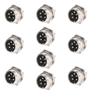 Set cu 10 bucati mufa microfon PNI tata cu 5 pini prindere pe PCB - Img 6