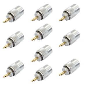 Set cu 10 bucati mufa PNI PL259 pentru cablu RG58 pin central aurit 9 mm - Img 6
