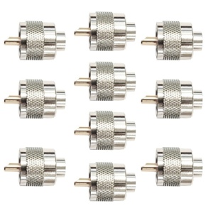 Set cu 10 bucati mufa PNI PL259 short pentru cablu RG58 cu pin central aurit 6 mm - Img 6