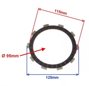 Set discuri ambreiaj scuter Aprilia AM6 50-90cc - Img 2