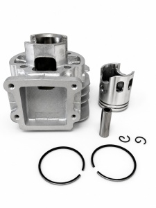 Set motor scuter 2T 50cc MBK Booster (racire pe aer) Aluminiu - Img 2
