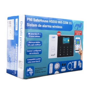 Sistem de alarma wireless PNI SafeHouse HS550 Wifi GSM 3G cu monitorizare si alerta prin Internet,SMS, apel vocal, maxim 90 zone wireless si 3 zone cablate - Img 2
