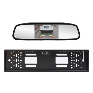 Sistem parcare wireless PNI Escort P25 cu display LCD 4.3 inch integrat in oglinda retrovizoare si camera integrata in suport de numar de inmatriculare, 480P, unghi 110 grade - Img 11