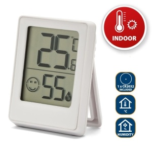 SQUARE+: Mini statie meteo digitala. Masurare temperatura si umiditate interioara