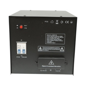 Stabilizator automat de tensiune 3000VA, 1800W, 140-250VAC cu releu monofazat, bypass, conexiune borne, afisaj LCD Breckner Germany - Img 4