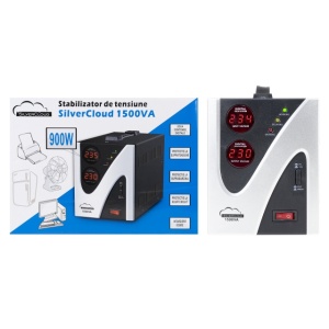 Stabilizator de tensiune SilverCloud 1500VA 900W 6.8A - Img 8