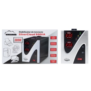 Stabilizator de tensiune SilverCloud 500VA 300W 2.3A - Img 6