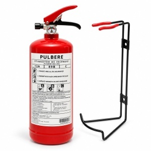 Stingator auto cu suport si pulbere ABC 2kg P2