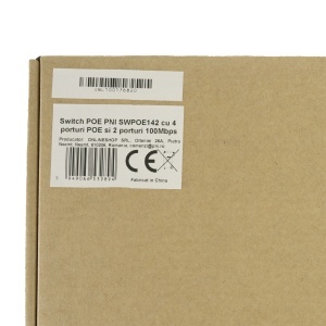 Switch POE PNI SWPOE142 cu 4 porturi POE si 2 porturi 100Mbps, 1.2 Gbps - Img 6