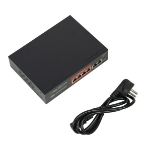 Switch POE PNI SWPOE42, 4 porturi POE 100 Mbps si 2 porturi UP Link 100 Mbps, 65W, functie AI Extend pana la 250m, protectie fulger 4kV - Img 5