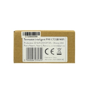 Termostat inteligent PNI CT25B WiFi pentru centrala termica pe gaz, montaj incastrat, 16A, control din aplicatia Tuya Smart, programare zilnica, mod manual/automat, culoare negru - Img 5