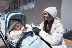 Thule Footmuff - Sac de dormit pentru copil, Grey Melange - Img 3