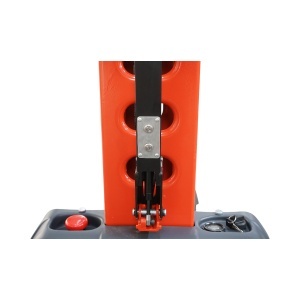 Transpalet semi-electric 500kg cu autoincarcare, baterie Li-ion 12V, 33Ah, inaltime ridicare 1300mm - Img 9
