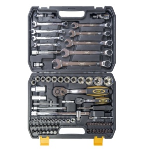 Trusa multifunctionala cu chei tubulare si fixe PNI TCF82, 82 de piese, cutie din plastic - Img 3