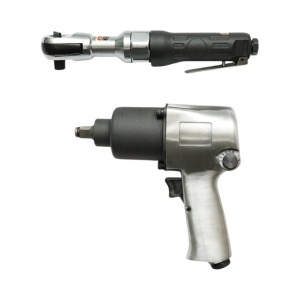 Trusa scule pneumatice cu pistol de impact Twin Hammer 1/2 inch, clichet 3/8 inch, 10 tubulare 9-27mm si accesorii 16 piese Breckner Germany - Img 6
