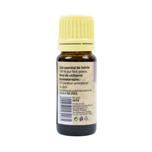 Ulei esential de Salvie (Salvia officinalis), 100% pur fara adaos, 10 ml - Img 3
