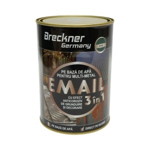 Vopsea email anticoroziva 3 in 1 verde John Deere pentru metal 2kg, direct pe rugina, pe baza de apa Breckner Germany - Img 2