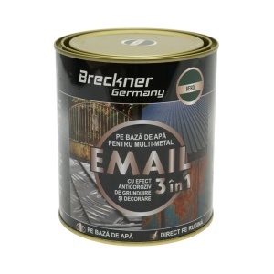 Vopsea email anticoroziva 3 in 1 verde John Deere pentru metal 750g, direct pe rugina, pe baza de apa Breckner Germany - Img 2