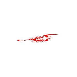 Abtibild "Scorpion" rosu reflectorizant