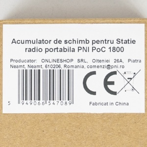 Acumulator de schimb pentru Statie radio portabila PNI PoC 1800 - Img 7
