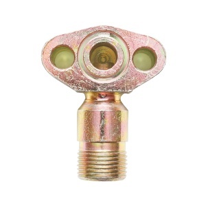 Adaptor/Flansa pompa H13 cu gaura mica fi 10,20 mm pentru conducta hidraulica de refulare 40.58.024 - Img 1