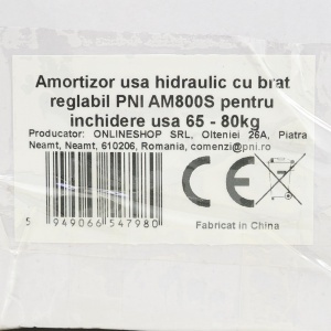 Amortizor usa hidraulic cu brat reglabil PNI AM800S pentru inchidere usa 65 - 80kg