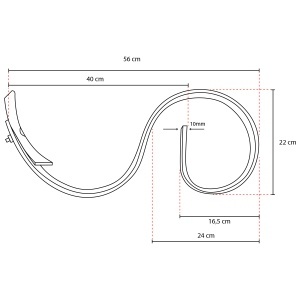 Arc scormonitor cu sageata 560x25x8mm combinator import CPGS-1.2.0 300102 - Img 5