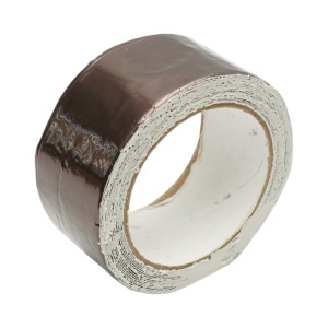 Banda butilica hidroizolanta autoadeziva 50mm x 5m cu folie de aluminiu maro RAL8011 Breckner Germany - Img 2