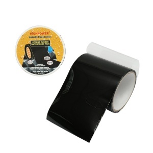 Banda super adeziva impermeabila cauciucata neagra 100mm x 1.5m HighPower