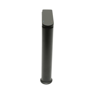 Baterie lavoar baie inalta Premium din cupru, pipa lunga, design rotund, monocomanda, negru mat, furtunuri incluse - Img 4
