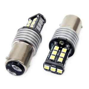 BEC LED CANBUS 15SMD 2835 1157 BAY15D P21/5W alb 12/24V - Img 2