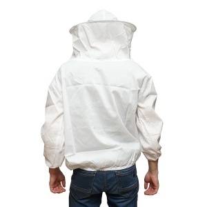Bluza apicola alba cu masca de protectie marimea XXL - Img 3
