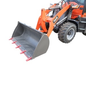 Buldoexcavator articulat compact 2.8T, motor diesel 50CP, cupa frontala si brat excavare spate THOR - Img 6