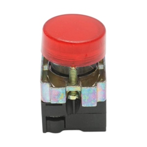 Buton indicator LED rosu 220V LAY5 Breckner Germany - Img 2